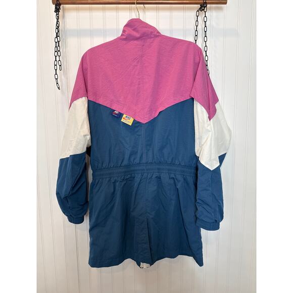 Nike Women's Icon Clash Pink Teal White Track Jacket Windbreaker Full Zip Size S - Picture 3 of 8